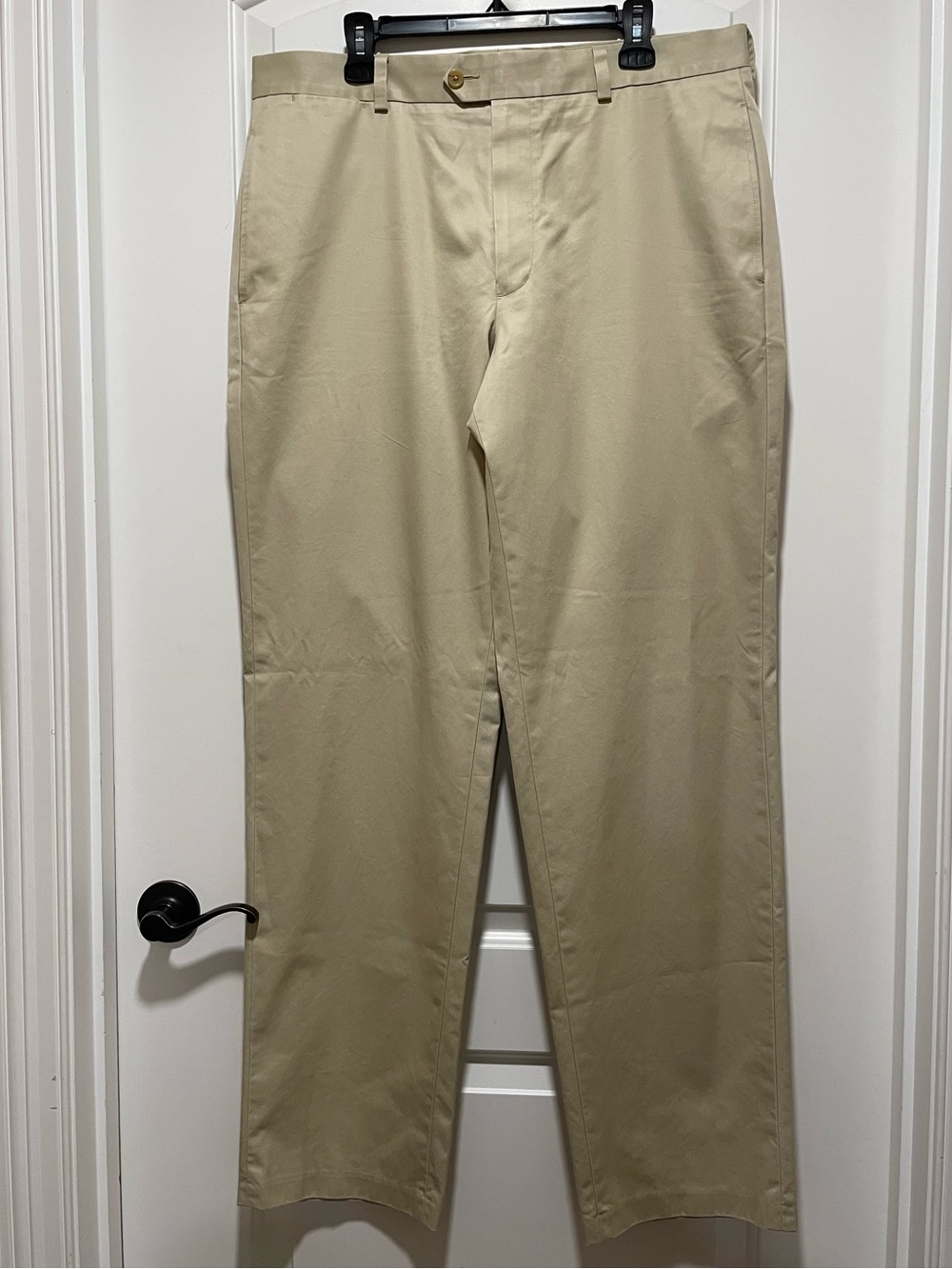 Nordstrom Smartcare Wrinkle Free Chinos Mens 36x34 Beige Classic Supima Cotton